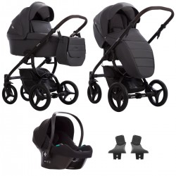 Bebetto Luca Pro 3 in 1 Travel System, PRO 33 Black