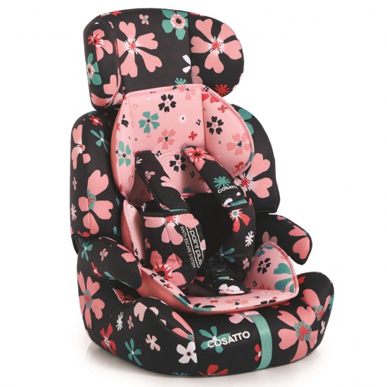 Cosatto Zoomi Group 123 Anti-Escape Car Seat, Paper Petals