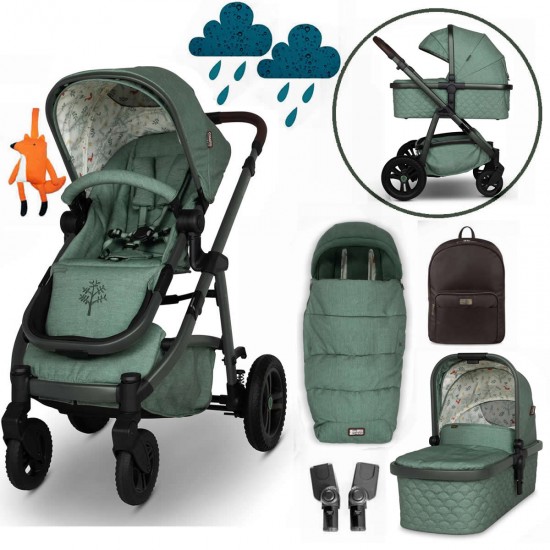 Cosatto Wow 3 Pram & Accessory Bundle, Meadow