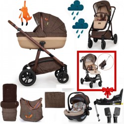 Cosatto Wow Continental Everything Bundle, A2 Foxford Hall + FREE Woosh Trail Stroller