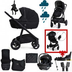 Cosatto Wow Continental Everything Bundle, Silhouette + FREE Woosh Trail Stroller