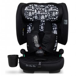 Cosatto On The Go i-Size Travel Car Seat with Carry Bag, Silhouette