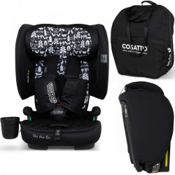 Cosatto On The Go i-Size Travel Car Seat with Carry Bag, Silhouette