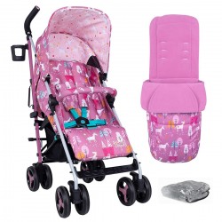 Cosatto Supa 3 Stroller with Bumper Bar, Dusky Unicorn Land