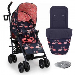 Cosatto Supa 3 Stroller with Bumper Bar, Pretty Flamingo