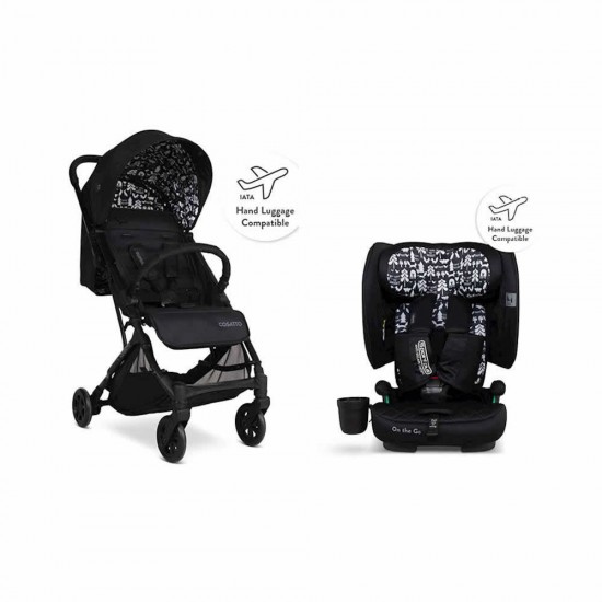 Cosatto Yo! Compact Stroller Travel Lite Bundle - Silhouette