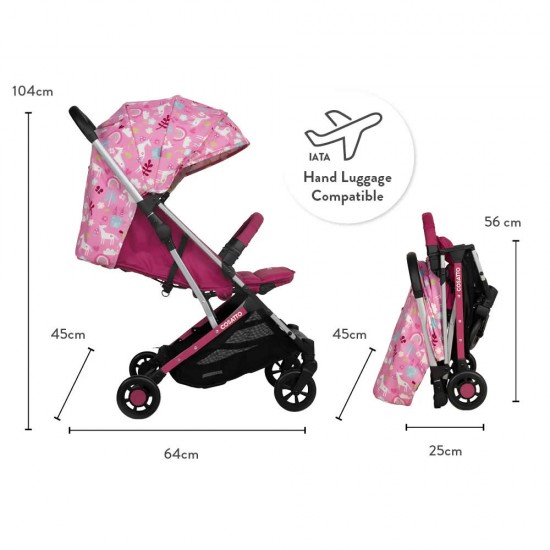 Cosatto Yo! Compact Stroller - Happy Unicorns