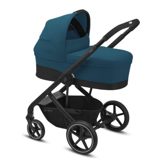 Cybex Balios S Lux 4 Piece Pram Bundle, River Blue