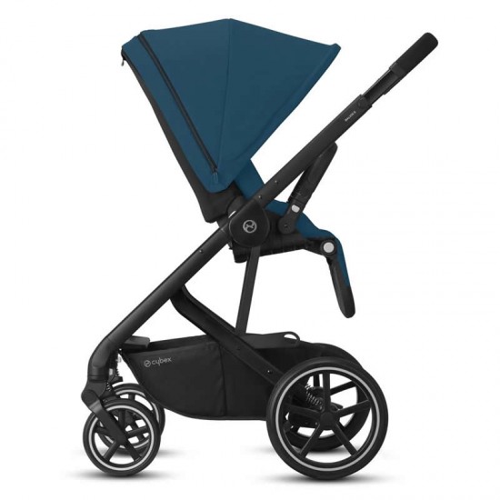 Cybex Balios S Lux 4 Piece Pram Bundle, River Blue