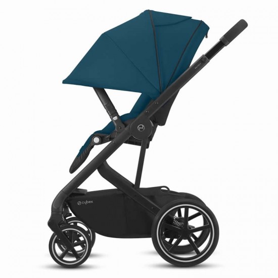 Cybex Balios S Lux 4 Piece Pram Bundle, River Blue