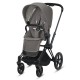 Cybex Priam Pushchair + Lux Carrycot Pram, Soho Grey