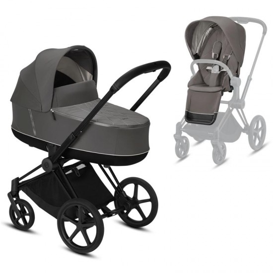 Cybex Priam Pushchair + Lux Carrycot Pram, Soho Grey