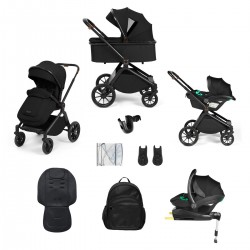 Ickle Bubba Altima All in One Stratus i-Size Travel System Bundle, Black