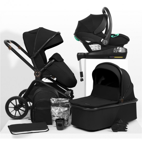 Ickle Bubba Altima All in One Stratus i-Size Travel System Bundle, Black