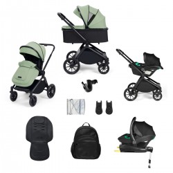 Ickle Bubba Altima All in One Stratus i-Size Travel System Bundle, Sage Green