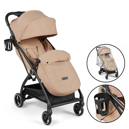 Ickle Bubba Aries Max Autofold Stroller, Biscuit