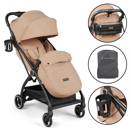 Ickle Bubba Aries Prime Autofold Stroller, Biscuit