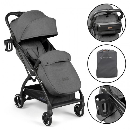 Ickle Bubba Aries Prime Autofold Stroller, Graphite Grey