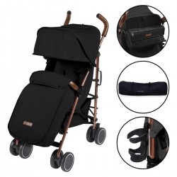 Ickle Bubba Discovery Prime Stroller, Black / Rose Gold