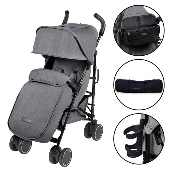 Ickle Bubba Discovery Prime Stroller, Graphite Grey / Black