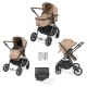 Ickle Bubba Cosmo 2 in 1 Pram Bundle, Desert