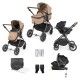 Ickle Bubba Cosmo All in One Stratus i-Size Travel System Bundle, Desert