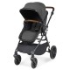 Ickle Bubba Cosmo 2 in 1 Pram Bundle, Graphite Grey