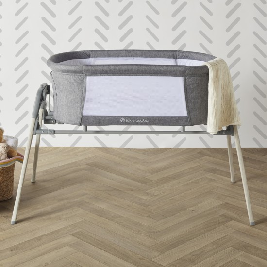 Ickle Bubba Drift Gliding Crib - Ash Grey