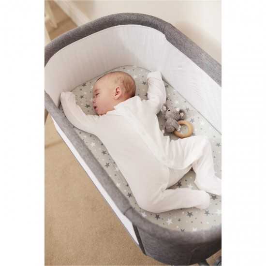 Ickle Bubba Drift Gliding Crib - Ash Grey