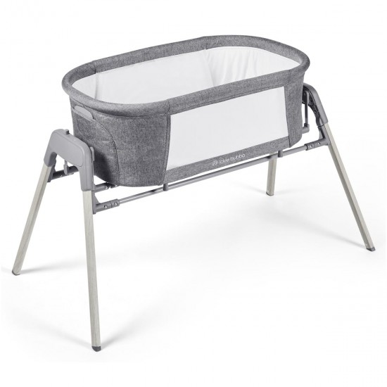 Ickle Bubba Drift Gliding Crib - Ash Grey