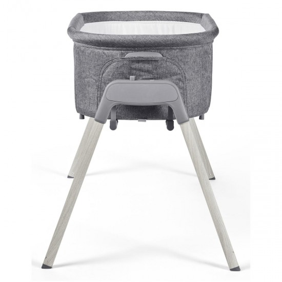 Ickle Bubba Drift Gliding Crib - Ash Grey