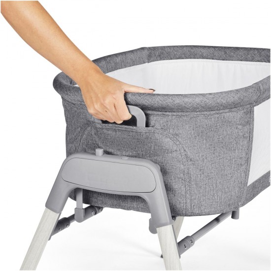 Ickle Bubba Drift Gliding Crib - Ash Grey