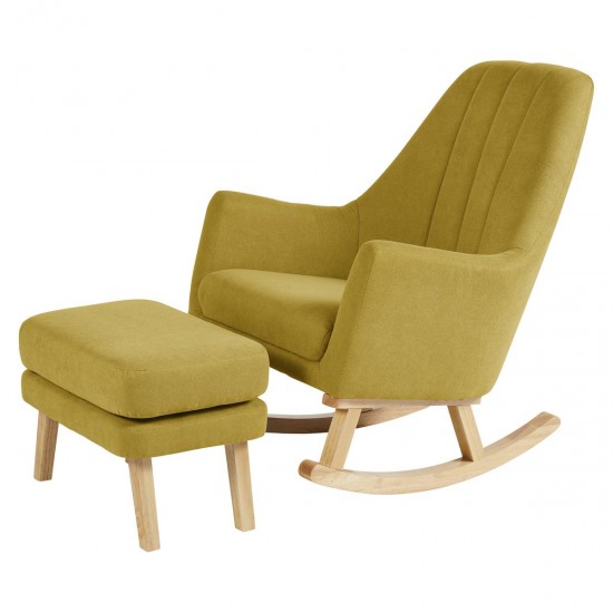 Ickle Bubba Eden Deluxe Nursery Chair and Stool, Ochre