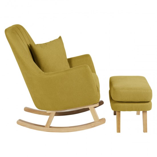 Ickle Bubba Eden Deluxe Nursery Chair and Stool, Ochre