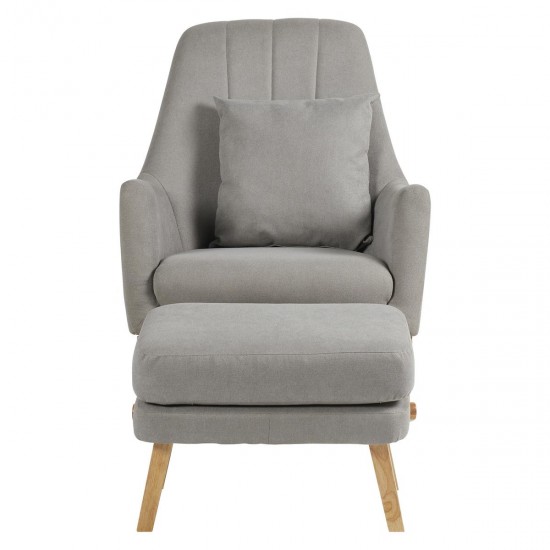 Ickle Bubba Eden Deluxe Nursery Chair, Pearl Grey