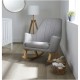 Ickle Bubba Eden Deluxe Nursery Chair, Pearl Grey