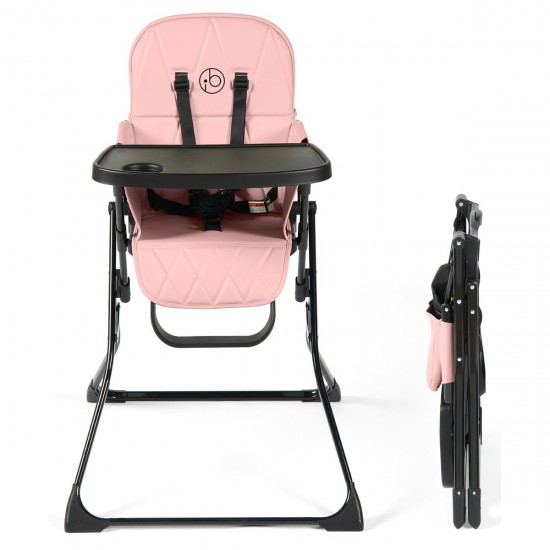 Ickle Bubba Flip Magic Fold Highchair, Blush Pink