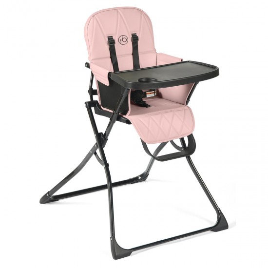 Ickle Bubba Flip Magic Fold Highchair, Blush Pink