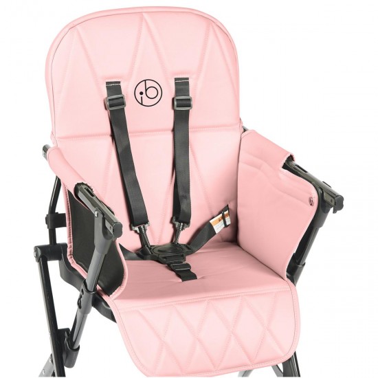 Ickle Bubba Flip Magic Fold Highchair, Blush Pink