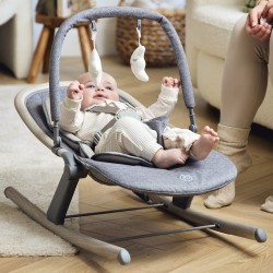 Ickle Bubba Stella Rocker Chair with Toy Bar, Ash Grey