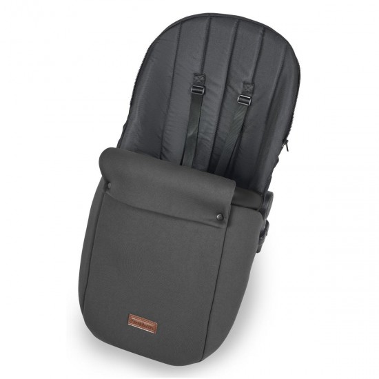 Ickle Bubba Stomp Luxe 2 in 1 Pram Bundle, Charcoal Grey / Black