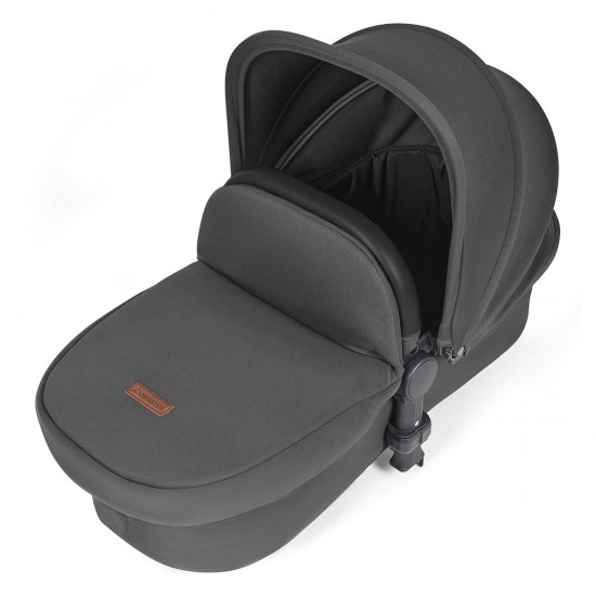 Ickle Bubba Stomp Luxe All in One Cirrus i-Size Travel System Bundle, Charcoal Grey / Black