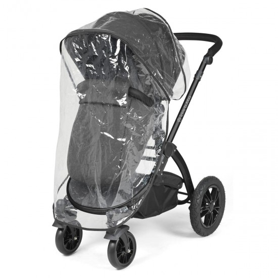 Ickle Bubba Stomp Luxe All in One Cirrus i-Size Travel System Bundle, Charcoal Grey / Black