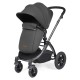 Ickle Bubba Stomp Luxe All in One Cirrus i-Size Travel System Bundle, Charcoal Grey / Black