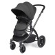 Ickle Bubba Stomp Luxe All in One Cirrus i-Size Travel System Bundle, Charcoal Grey / Black