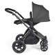 Ickle Bubba Stomp Luxe All in One Cirrus i-Size Travel System Bundle, Charcoal Grey / Black