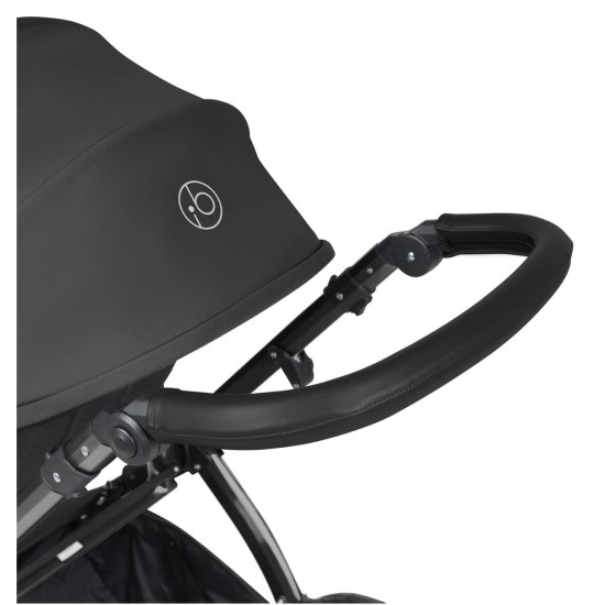 Ickle Bubba Stomp Luxe All in One Stratus i-Size Travel System Bundle, Charcoal Grey / Black