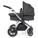 Ickle Bubba Stomp Luxe All in One Cirrus i-Size Travel System Bundle, Charcoal Grey / Silver