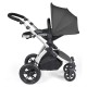 Ickle Bubba Stomp Luxe All in One Cirrus i-Size Travel System Bundle, Charcoal Grey / Silver