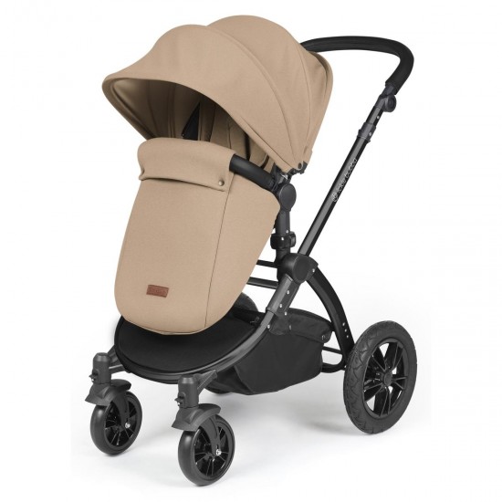 Ickle Bubba Stomp Luxe 2 in 1 Pram Bundle, Desert / Black